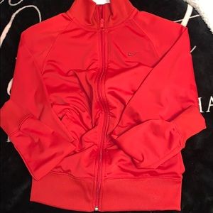 red nike zip up